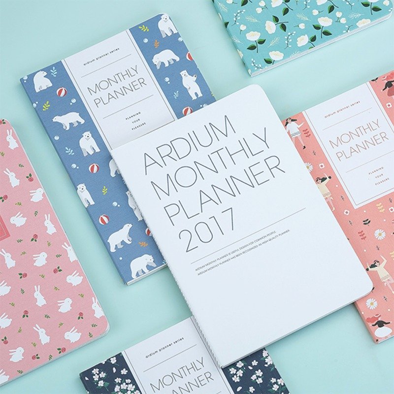 ARDIUM 2017 Monthly Planner 月行事曆\手帳 - 多款 - 筆記本/手帳 - 紙 白色