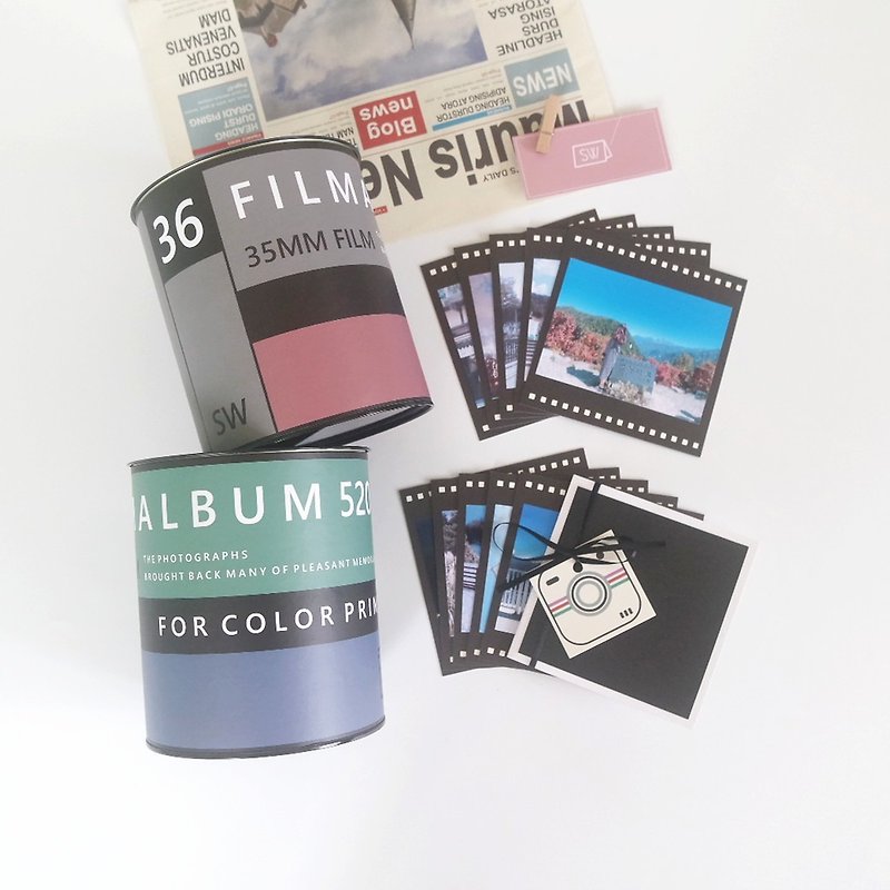 Stock/Super Memories Film Negative-Negative Shaped Handmade Card - Cards & Postcards - Paper 