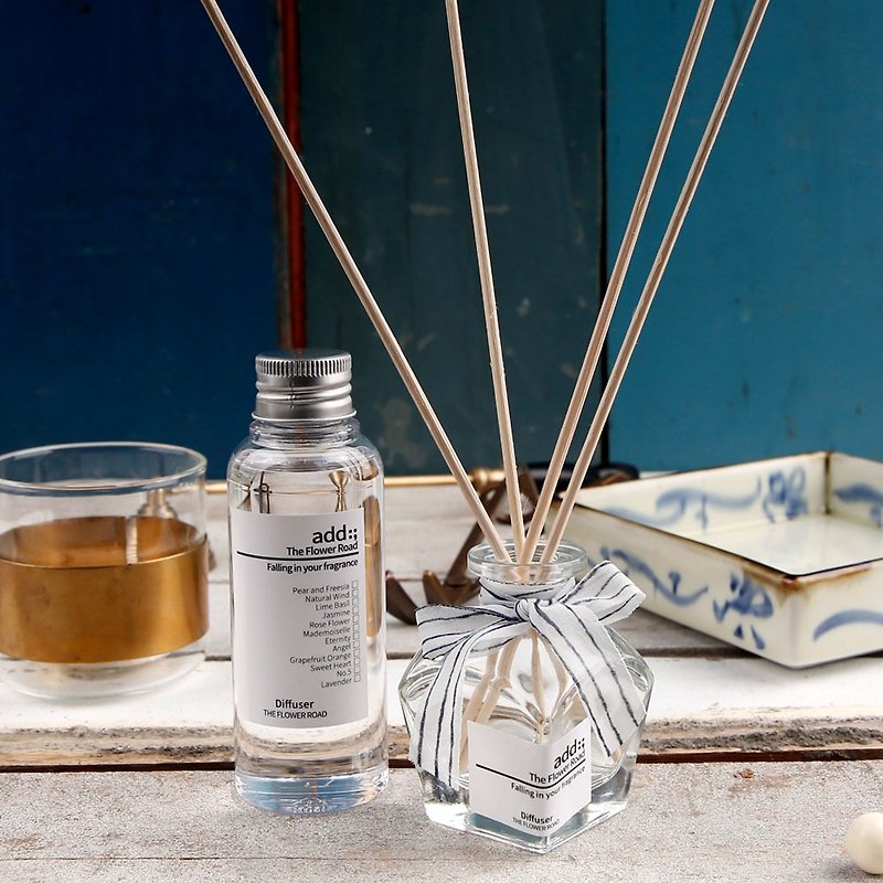 Bow mini fragrance fragrance bottle set | blue and white 100ml | 12 aroma selection 1 - Fragrances - Essential Oils 