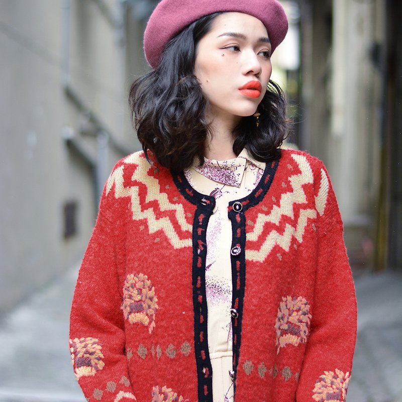 Rock spring | Vintage sweater coat - Women's Sweaters - Other Materials 