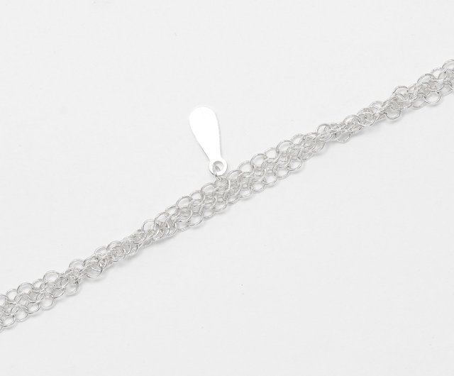 ティファニー メッシュ ネックレス シルバー 925 スカーフ 正規 超美品 希少 エルサペレッティ 網 T&CO mesh necklace scarf 全長約67cm