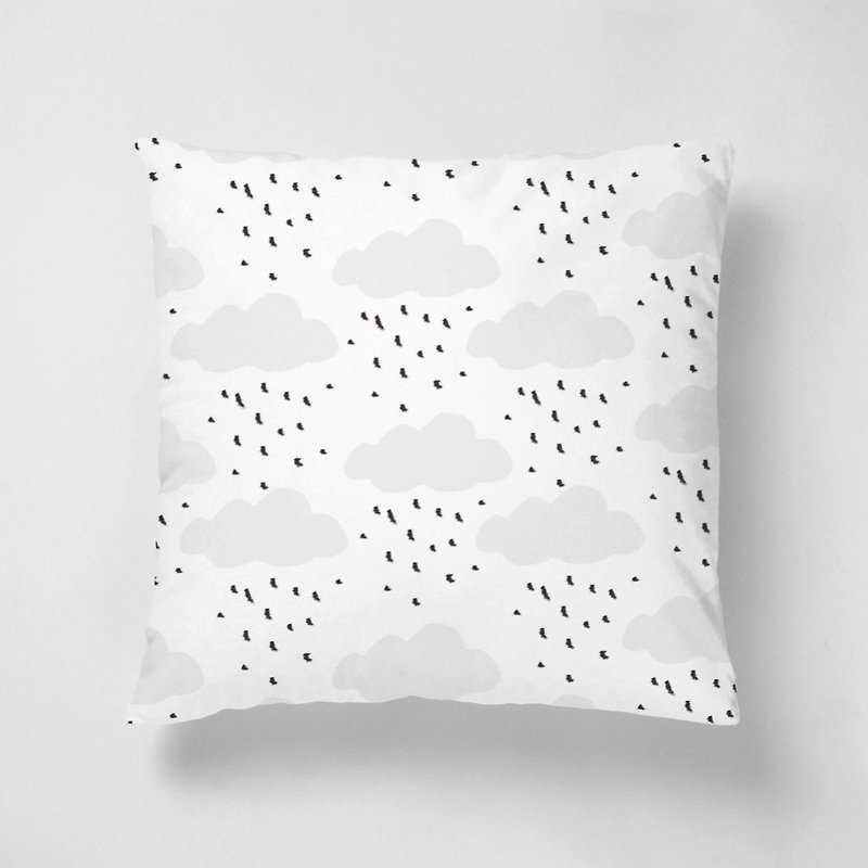 Drizzle 40cm short fiber pillow - Pillows & Cushions - Other Materials White