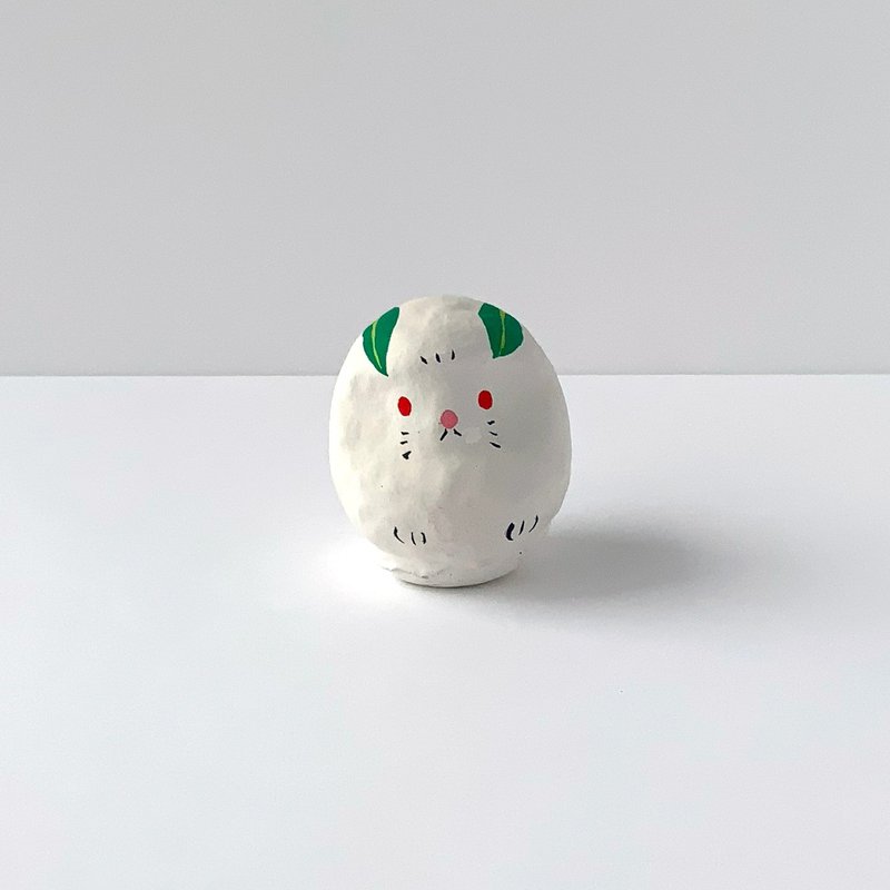 うさぎだるま - 擺飾/家飾品 - 紙 白色