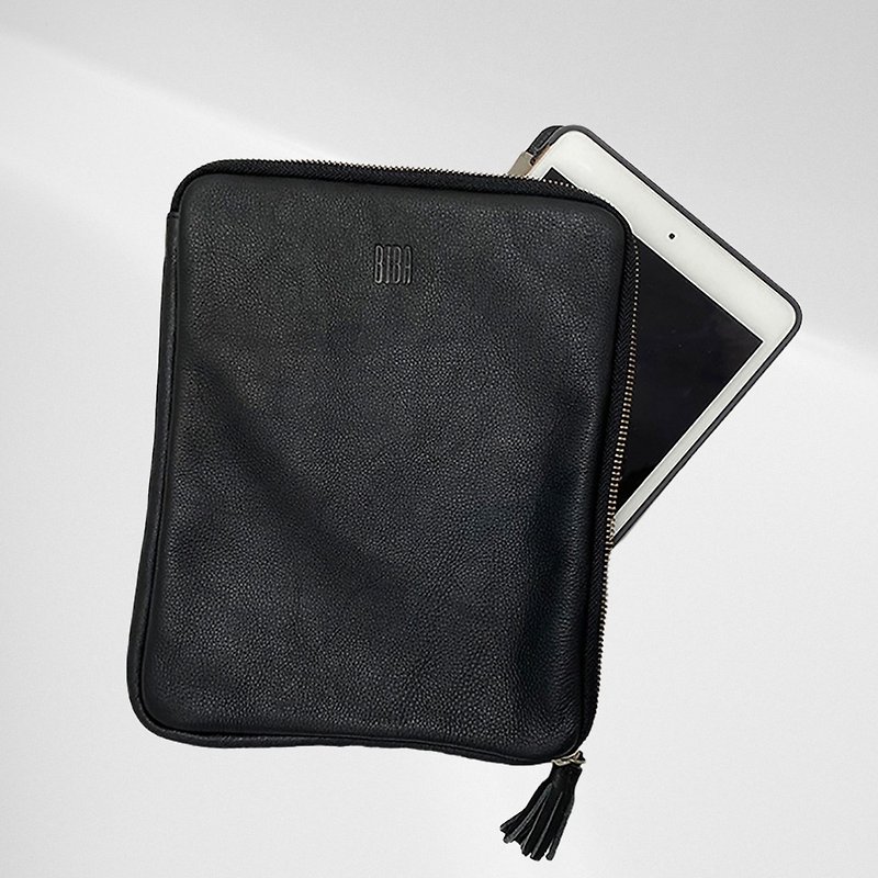真皮 電腦袋 黑色 - 【西班牙BIBA】Luxury平板包 Ipad 收納包
