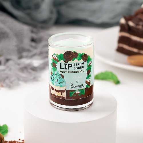 Scrubbit Yummy Lips! 2 in 1 : Lip Scrub & Serum, Mint Chocolate Lip