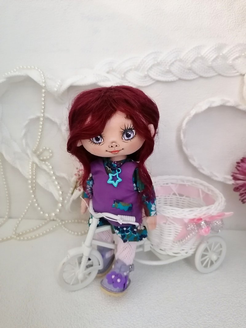 DIY doll, handmade doll, Soft doll, textile doll, decor - Stuffed Dolls & Figurines - Other Materials 
