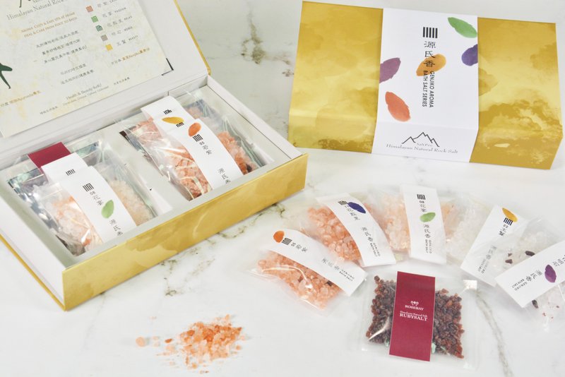 【ROSEBAY】Himalayas Bath Salt Gift Box-Genji Aromatherapy Fragrance Series - อุปกรณ์ห้องน้ำ - วัสดุอื่นๆ 