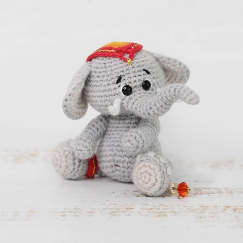 Sankatoys Crochet pattern Mini Indian Elephant, PDF Digital Download, DIY micro