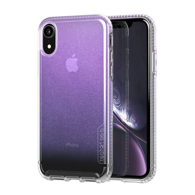 ブリティッシュテック21アンチコリジョンハードプロテクションシェル - 虹色の粉末iPhone XR（5056234705322） - スマホケース - シリコン ピンク