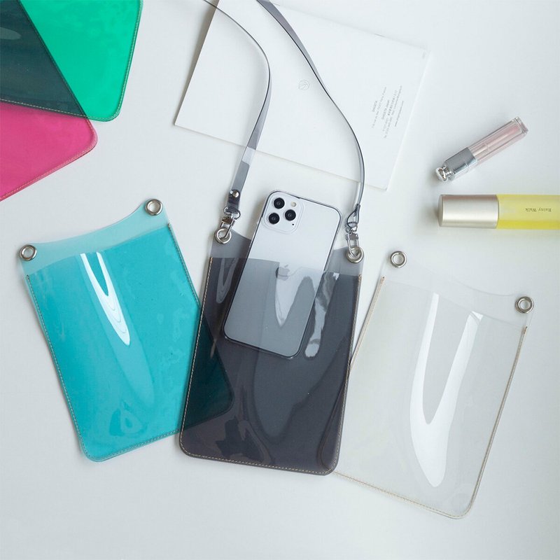 スマホポシェット 【 クリア 】 PVC スマホショルダー クリアバッグ HP11U - 側背包/斜背包 - 塑膠 透明