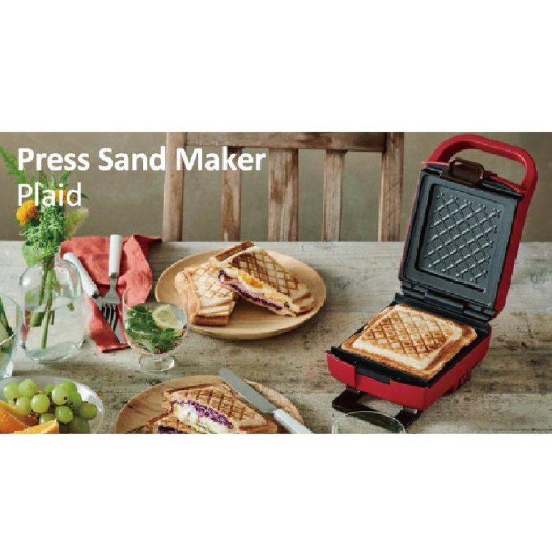 récolte Plaid Thick Grilled Lattice Sandwich Maker RPS-2(R) - เครื่องครัว - วัสดุอื่นๆ สีแดง