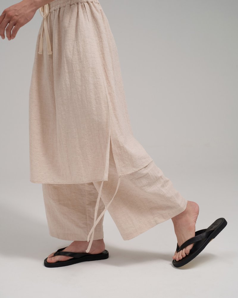 Unisex: The Skants (Sand) - 男長褲/休閒褲 - 棉．麻 卡其色