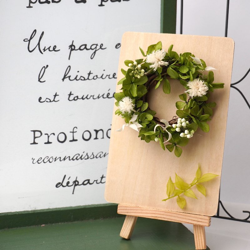[Online] Forest Green Wreath Card. DIY course combination - Plants & Floral Arrangement - Plants & Flowers Green