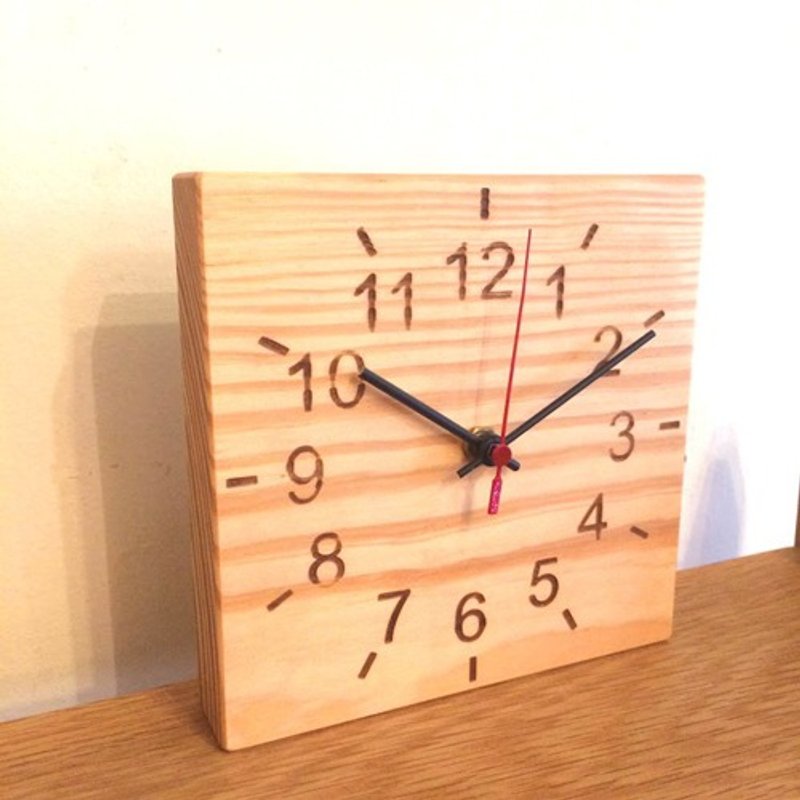 Wall clock kaku pine - นาฬิกา - ไม้ 