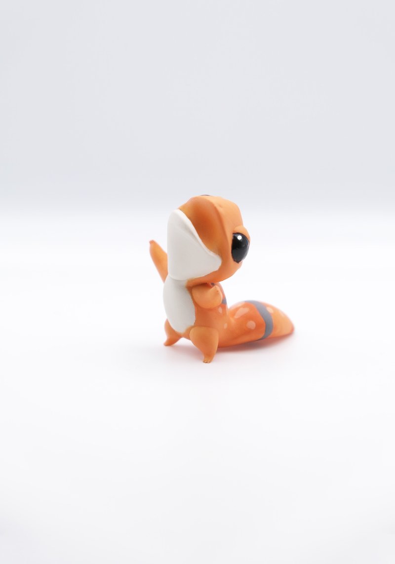 Orange Handmade Gecko - ตุ๊กตา - เรซิน สีส้ม