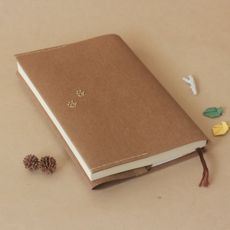 Bunko book jacket - washed kraft paper - typed/plain - สมุดบันทึก/สมุดปฏิทิน - กระดาษ สีนำ้ตาล