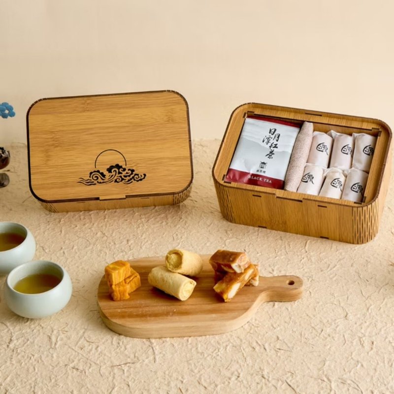 【團源】團源芒香捲 12入 + 涵碧樓茶包 3 入 食品米其林 3 星 - 零食/點心 - 新鮮食材 橘色