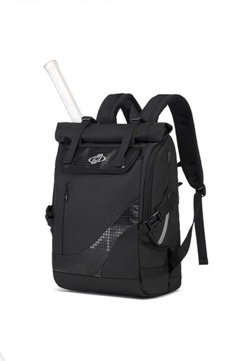 Badminton men's and women's sports backpacks A6501 black - กระเป๋าเป้สะพายหลัง - วัสดุอื่นๆ สีดำ