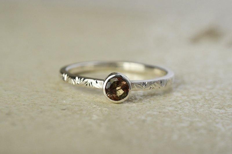 瞳景　アンダリューサイト - リング・指輪 - 金属 