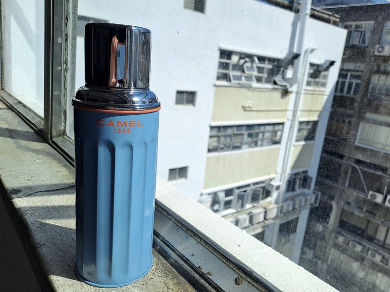 Camel Brand 450ml Glass Vacuum Thermos Bottle 122 Series | Sky Blue SB - Vacuum Flasks - Other Materials Blue