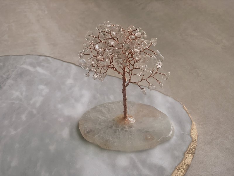 Mozhenletina Stone of Truth White Crystal Tree [Energy Crystal Guardian] - ของวางตกแต่ง - คริสตัล ขาว