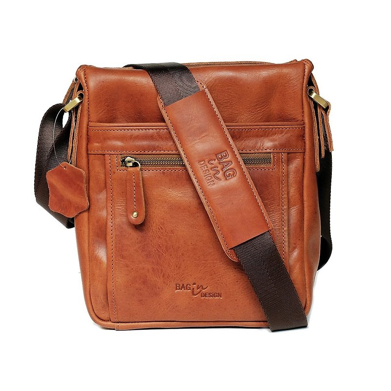 ADMIN Vertical Pro 2 Messenger for iPad 10.5 Men Satchel, Shoulder Bag, - Messenger Bags & Sling Bags - Genuine Leather 
