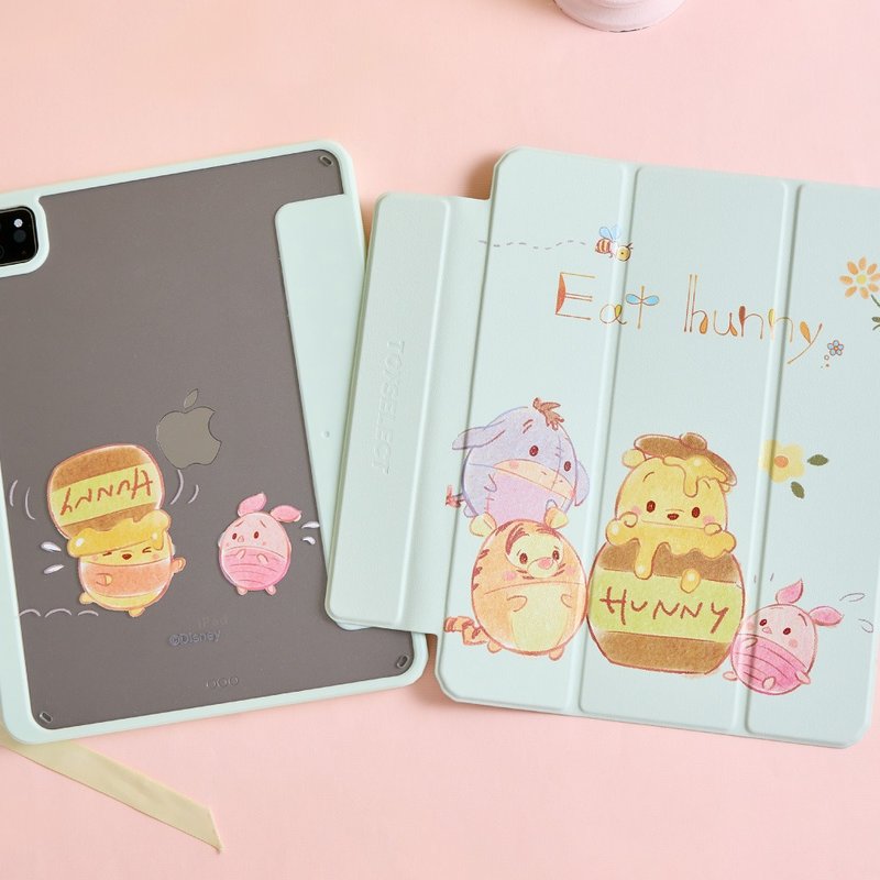 Disney Ufufy-甜蜜蜂趣強悍磁吸iPad三折保護殼 - 平板/電腦保護殼/保護貼 - 塑膠 多色