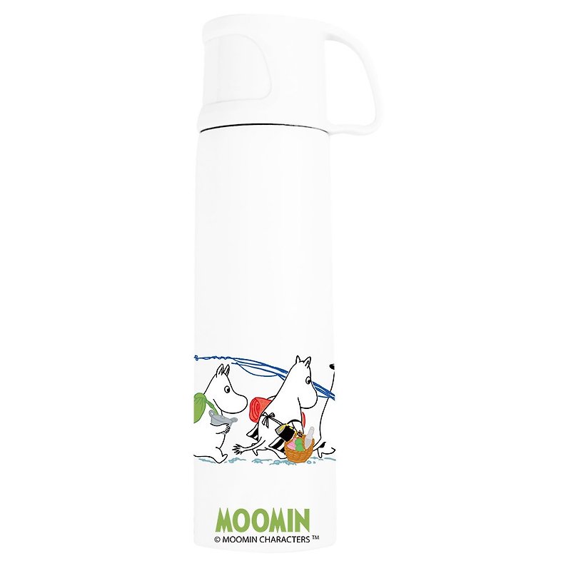 Moomin嚕嚕米授權-杯蓋保溫瓶(白) - 其他 - 其他金屬 多色