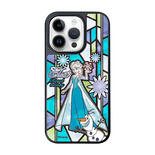 i-Smart i-Smart-迪士尼彩繪玻璃手機殼-iPhone15系列-Elsa