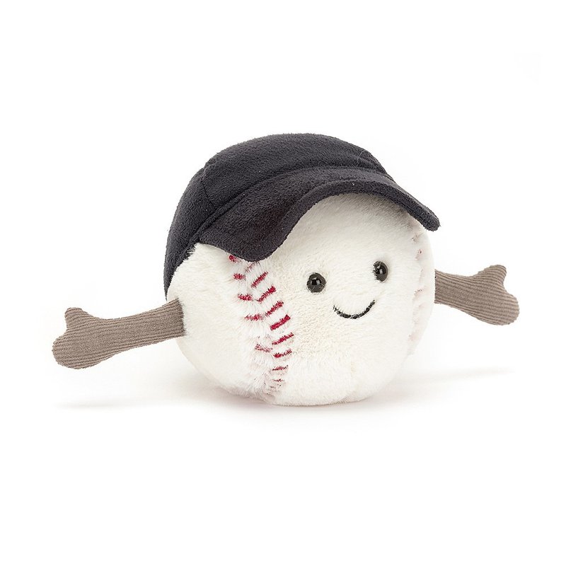 Amuseable Sports Baseball - Stuffed Dolls & Figurines - Polyester White