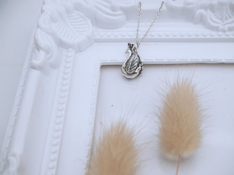 Swan Lake Mini Swan Sterling Silver Necklace - Necklaces - Sterling Silver Silver