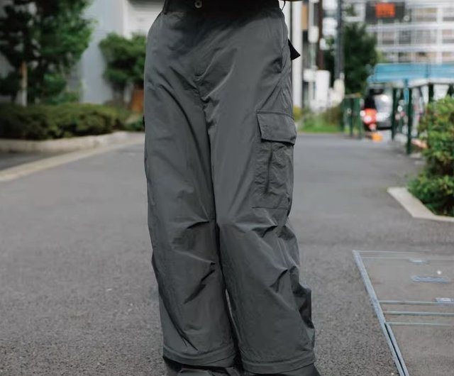 Deconstructed cargo pants fashion