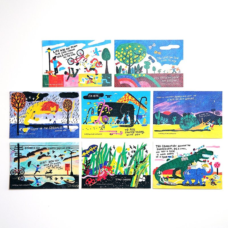 Traveller Postcard Set 3 - การ์ด/โปสการ์ด - กระดาษ หลากหลายสี