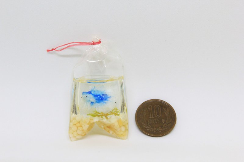 Pocket Goldfish Bag-Blue Half Moon Fighting Fish