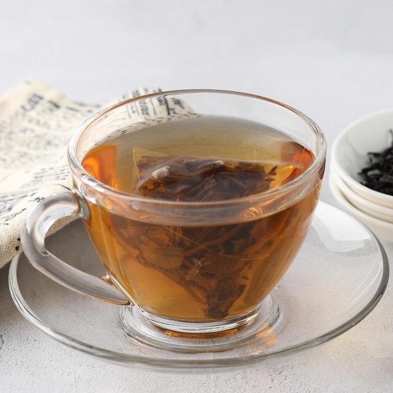 Lychee Flavor Black Tea (10pcs/bag)│Triangular Three-dimensional Tea Bag‧Sweet and refreshing lychee aroma - ชา - วัสดุอื่นๆ สึชมพู
