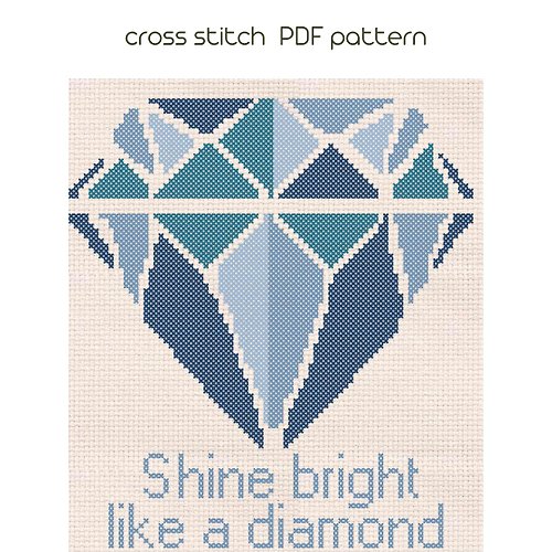 NaraXstitch patterns 十字繡圖案 Diamond stitch, Pop Art cross stitch pattern, Modern cross stich /23/