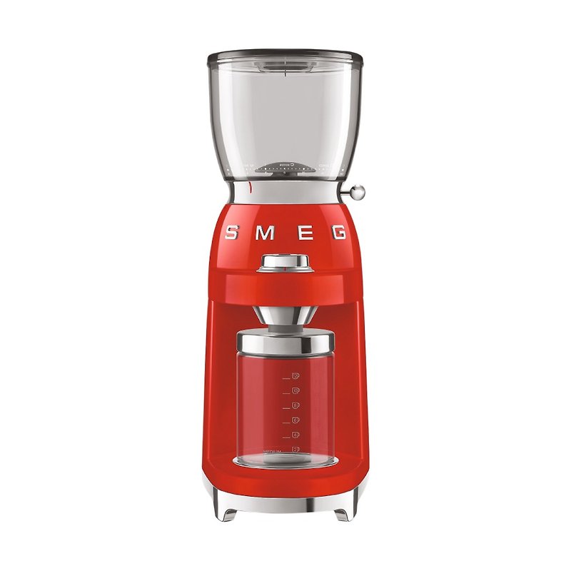【SMEG】Italian Retro Aesthetic Quantitative Grinder - Charm Red - เครื่องใช้ไฟฟ้าในครัว - โลหะ สีแดง