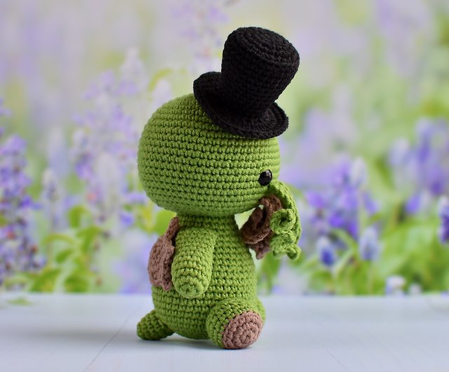 Cthulhu crochet / Top hat Cthulhu / Cthulhu art / Lovecraft cthulhu plush - สตูดิโอ  Sweet sweet heart ตุ๊กตา - Pinkoi