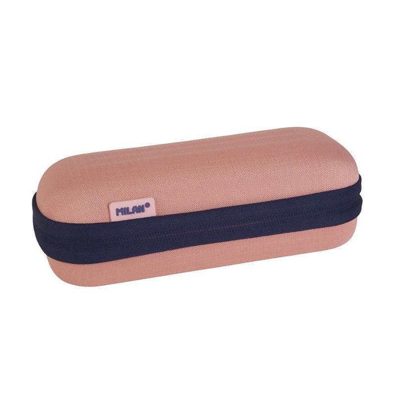 MILAN hard shell pencil case_1918 series_coral pink - Pencil Cases - Polyester Pink