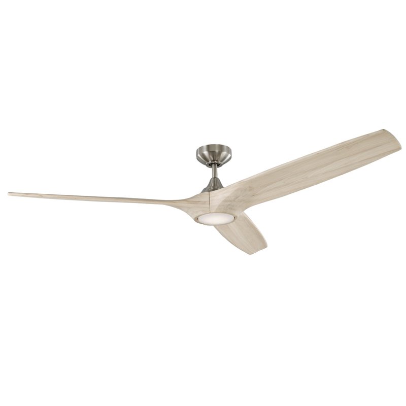 KUBRICK | PADERA 60 brushed iron + logs - Electric Fans - Wood 