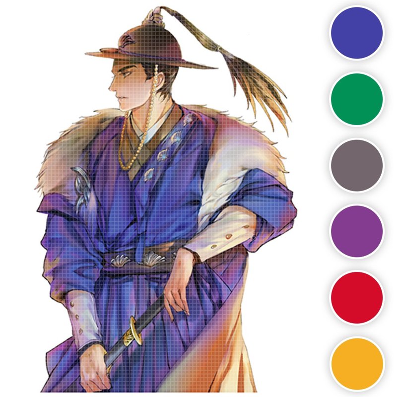 Eedo (6colors) 36 (honne market) person sticker boy sticker blackraccoon - 貼紙 - 紙 