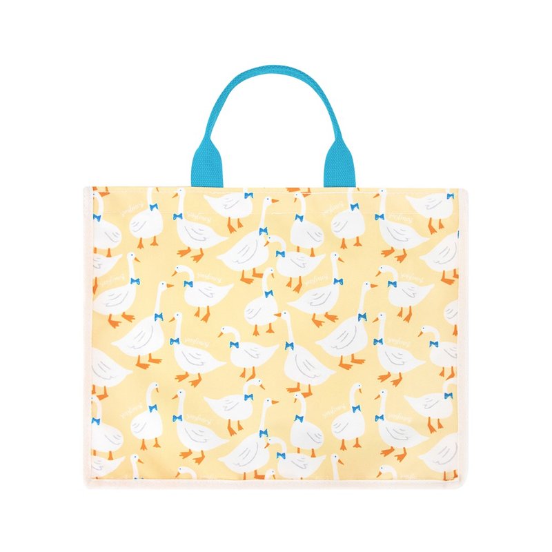 Student Water-Repellent Tuition Bag Daycare Class Tote Bag Duck Duck Style Handmade in Taiwan - Handbags & Totes - Waterproof Material 