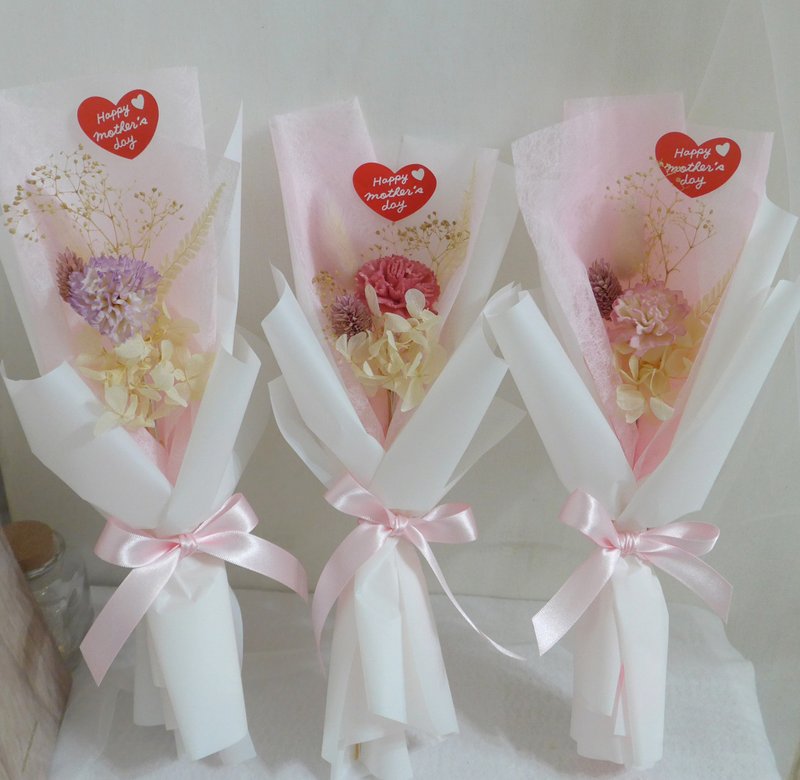 Thanksgiving bouquet for teachers, everlasting flowers can be used as diffuser flowers, proposal wedding bouquets, gifts, lovers bouquets, dried flowers - ช่อดอกไม้แห้ง - พืช/ดอกไม้ สึชมพู