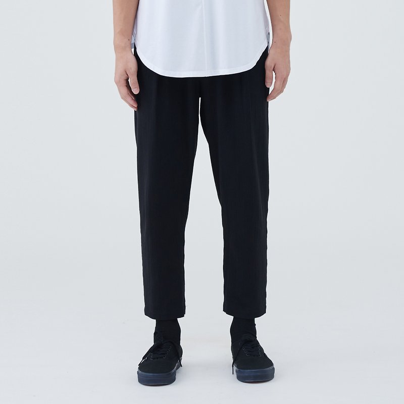 TRAN - rear splice pants - Men's Pants - Cotton & Hemp Black
