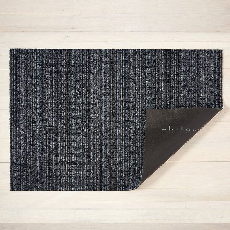 細條紋 Skinny Stripe 腳踏墊-深邃藍 - 地墊/地毯 - 塑膠 藍色