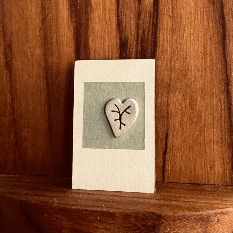 Hand-painted Avalokitesvara leaves Foliage plants Forest Leaf Language Series 925 sterling silver ear needles - ต่างหู - เงินแท้ 