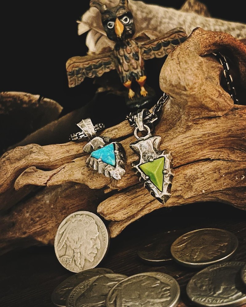 【新品】矢/箭頭/純銀/單墜/附皮繩可調整長度 - 項鍊 - 純銀 銀色