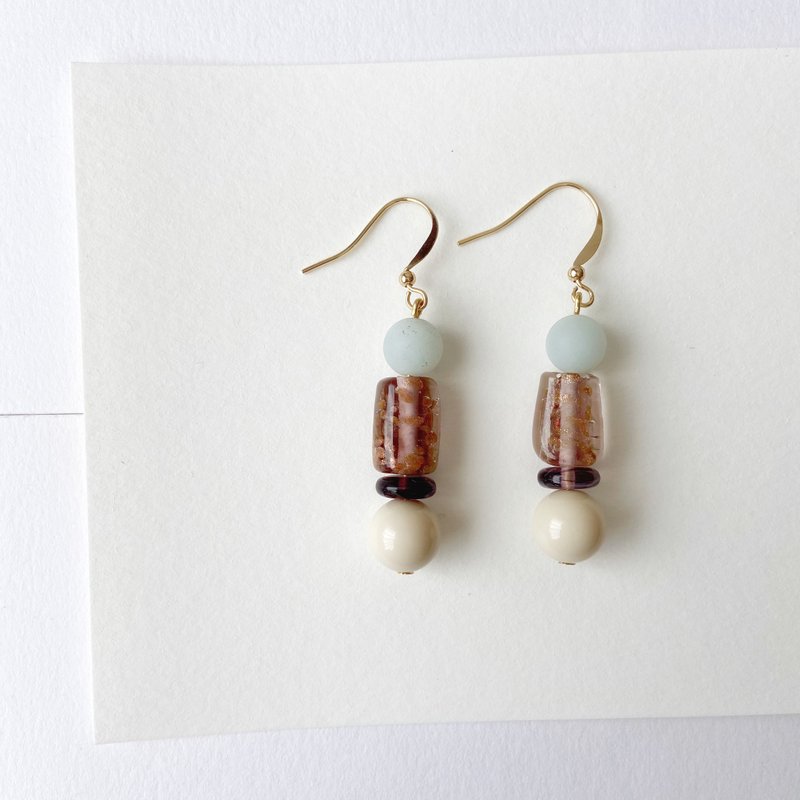 シンプルベリークッキー - ピアス・イヤリング - ステンドグラス 