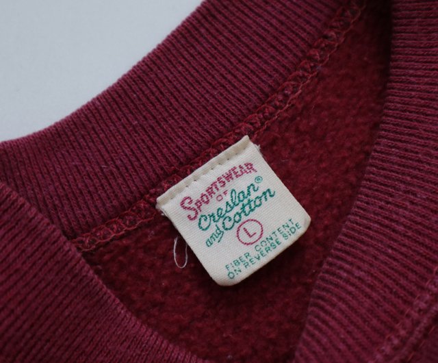 70年代 Creslan&Cottonのスポーツウェア アメリカ製 ワイン