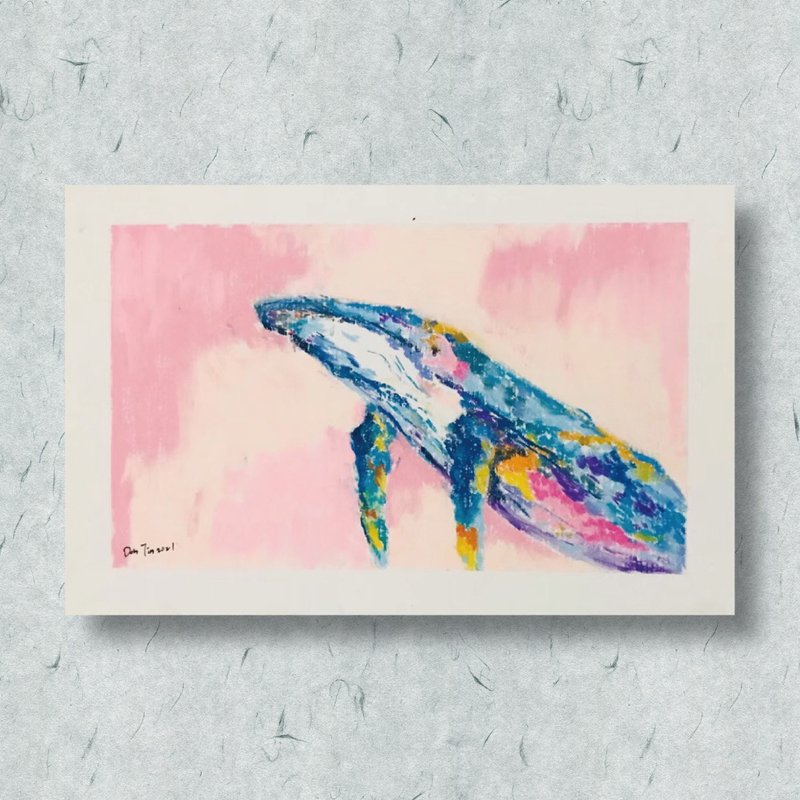 Whale / Decoration / Painting / Artwork / Pastel - Posters - Paper 